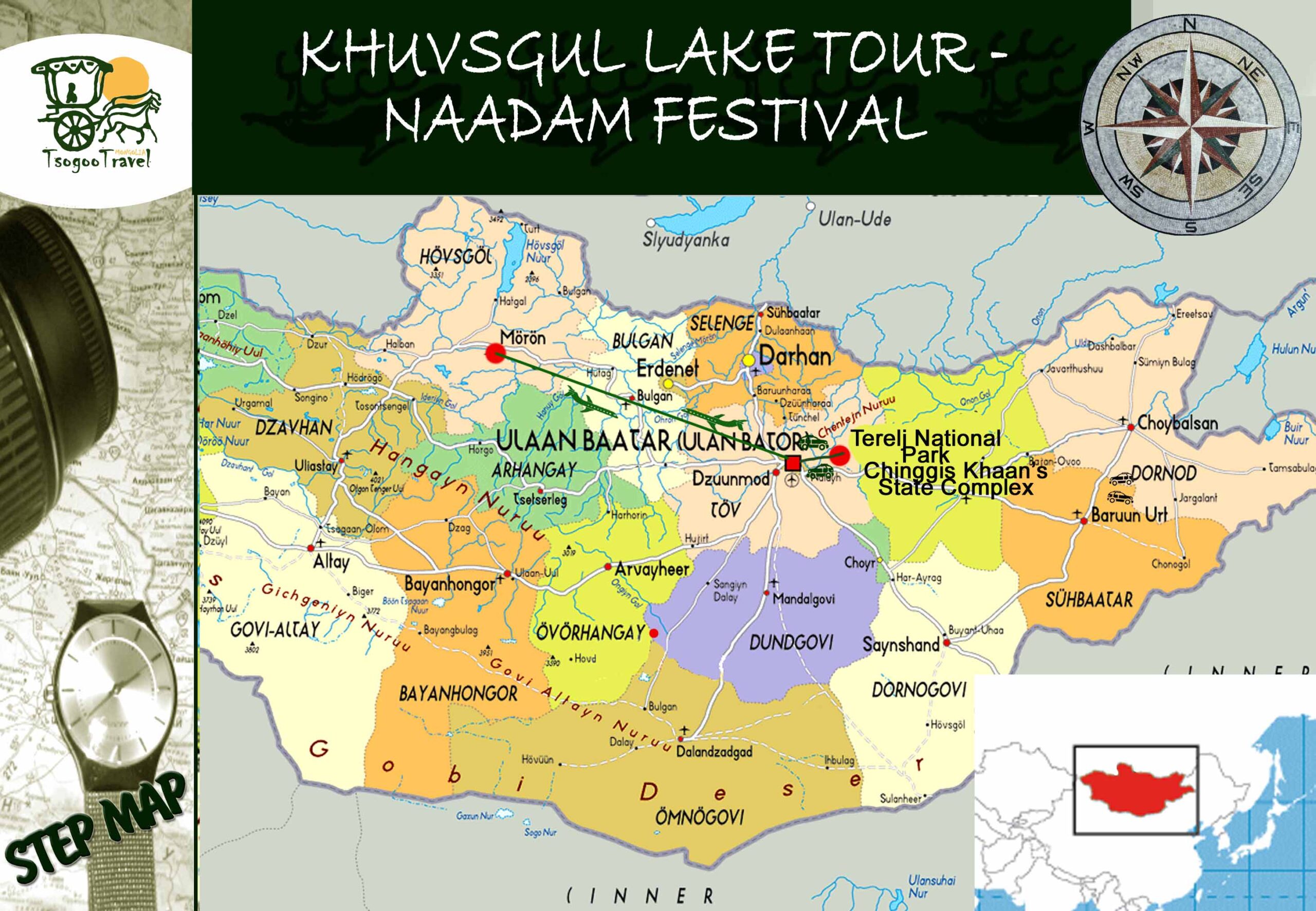 KHUVSGUL LAKE TOUR & Naadam festival